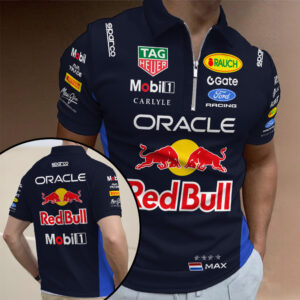 Red Bull Racing x Max Verstappen Zip Polo Shirt - TANTN20408