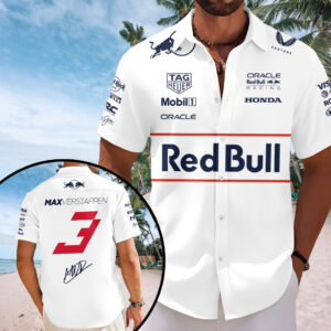 Red Bull Racing x Max Verstappen Short Sleeve Button-Down Shirt – HOATT15470