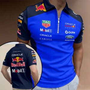Red Bull Racing Zip Polo Shirt - HOATT15714