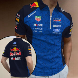 Red Bull Racing Zip Polo Shirt - TANTN20336