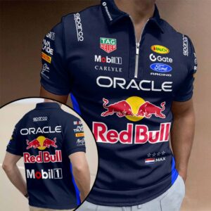 Red Bull Racing x Max Verstappen 2026 Zip Polo Shirt - HOATT15784