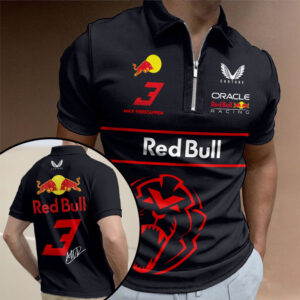 Red Bull Racing x Max Verstappen Zip Polo Shirt - TMTHU3344