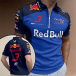 Red Bull Racing x Max Verstappen Zip Polo Shirt – HOATT15956