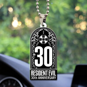 Resident Evil 30th Anniversary Custom shape 2-sided Acrylic Car Ornament - TANTN20789