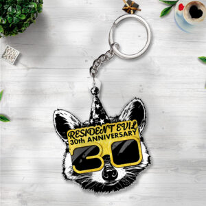 Resident Evil 30th Anniversary Custom Shape 2-sided Keychain - TANTN20792