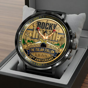 Rocky 50th Anniversary Black Stainless Steel Watch - HOATT15466
