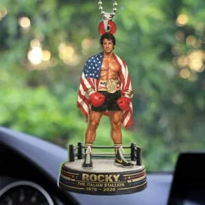 Rocky 50th Anniversary Custom shape 2-sided Acrylic Car Ornament - HOATT15667