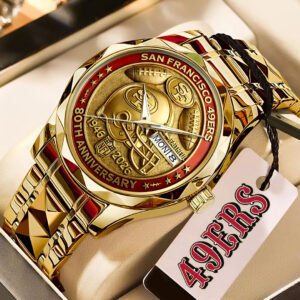 San Francisco 49ers 80th Anniversary Alloy Luxury Quartz Watch - HOATT16011