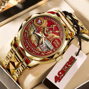 San Francisco 49ers 80th Annviersary Alloy Luxury Quartz Watch - MAITM14362