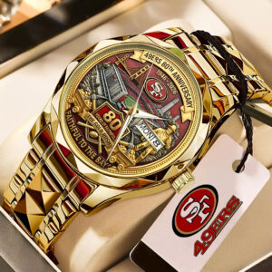 San Francisco 49ers 80th Anniversary Alloy Luxury Quartz Watch - TMTHU3271