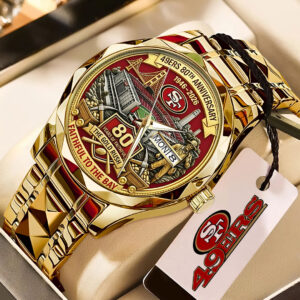 San Francisco 49ers 80th Anniversary Alloy Luxury Quartz Watch - TMTHU3533