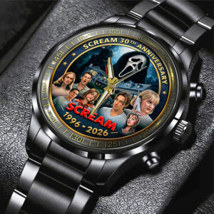 Scream 30th Anniversary Black Stainless Steel Watch - TMTHU3691