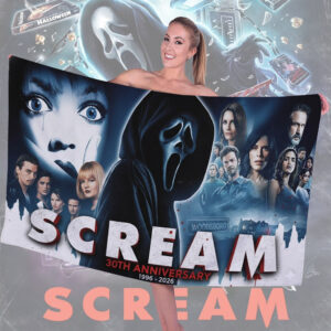 Scream 30th Anniversary Rectangle Beach Towel - TMTHU3693