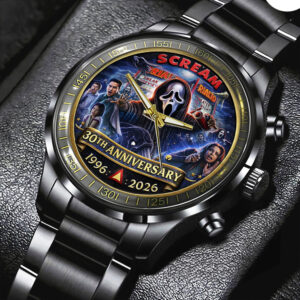 Scream 30th Anniversary Black Stainless Steel Watch - TMTHU3692