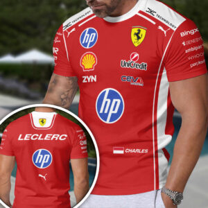 Scuderia Ferrari x Charles Leclerc 2026 3D Apparel - HOATT15775