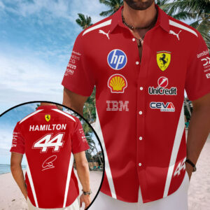 Scuderia Ferrari x Lewis Hamilton 2026 Short Sleeve Button-Down Shirt – HOATT15880