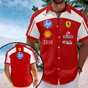 Scuderia Ferrari 2026 Short Sleeve Button-Down Shirt – TANTN20397