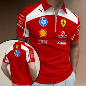 Scuderia Ferrari 2026 Zip Polo Shirt - TANTN20398