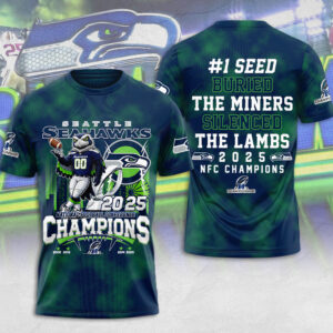Seattle Seahawks 2025 NFC Champions 3D Apparel - MAITM14625
