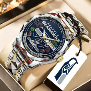 Seattle Seahawks 2025 NFC Champions Alloy Luxury Quartz Watch - TANTN20676