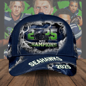 Seattle Seahawks 2025 NFC Champions Classic Cap - TMTHU3701
