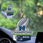 Seattle Seahawks 2025 NFC Champions Custom shape 2-sided Acrylic Car Ornament – TANTN20632