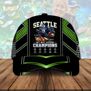 Seattle Seahawks 2025 NFC West Champions Classic Cap – HOATT15838