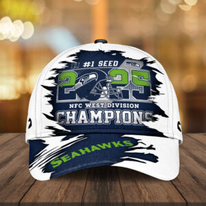 Seattle Seahawks 2025 NFC West Champions Classic Cap - MAITM14366