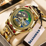 Seattle Seahawks 50th Anniversary Alloy Luxury Quartz Watch – MAITM14417