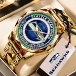 Seattle Seahawks 50th Anniversary Alloy Luxury Quartz Watch – HOATT15711