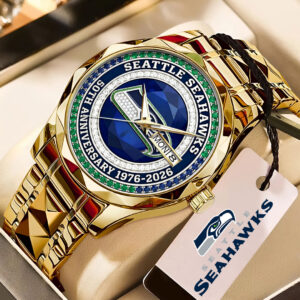 Seattle Seahawks 50th Anniversary Alloy Luxury Quartz Watch - HOATT15711