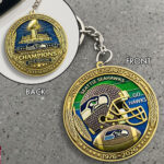 Seattle Seahawks 50th Anniversary Custom Shape 2-sided Keychain – MAITM14461