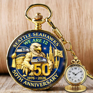 Seattle Seahawks 50th Anniversary Pocket Watch - MAITM14586