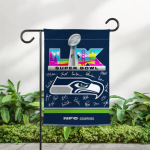Seattle Seahawks Double-side Garden Flag - TMTHU3480