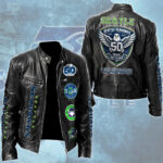 Seattle Seahawks Motorcycle Leather Jacket – TMTHU3410