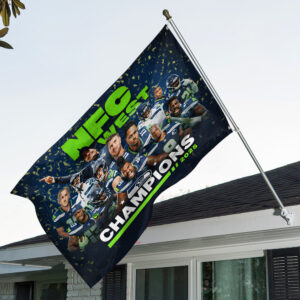 Seattle Seahawks 3D Double-side House Flag - TMTHU3419