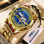 Seattle Seahawks Alloy Luxury Quartz Watch – TMTHU3420