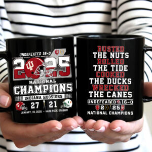 Indiana Hoosiers Football 2025 National Champions Ceramic Mug - TANTN20707