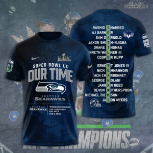 Seattle Seahawks 2025 NFC Champions 3D Apparel - TANTN20657