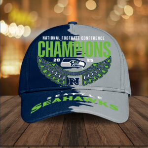 Seattle Seahawks 2025 NFC Champions Classic Cap – TANTN20693