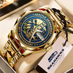 Seattle Seahawks 50th Anniversary Alloy Luxury Quartz Watch – TMTHU3265
