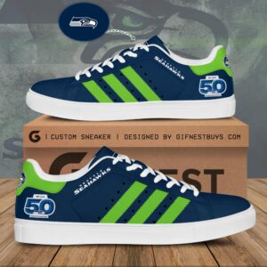 Seattle Seahawks 50th Anniversary Custom SS Shoes - HOATT15732
