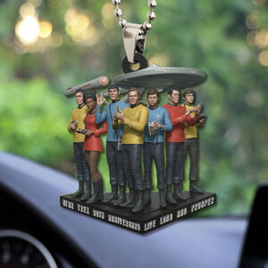 Star Trek 60th Anniversary Custom shape 2-sided Acrylic Car Ornament - TMTHU3183