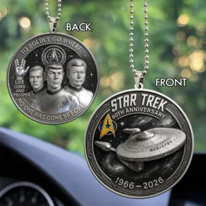 Star Trek 60th Anniversary Custom shape 2-sided Acrylic Car Ornament - MAITM14294
