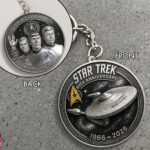 Star Trek 60th Anniversary Custom Shape 2-sided Keychain – MAITM14295