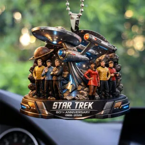 Star Trek 60th Anniversary Custom shape 2-sided Acrylic Car Ornament - MAITM14446