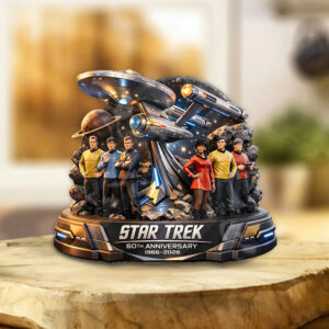 Star Trek 60th Anniversary Custom Shape Acrylic Plaque - TANTN20595
