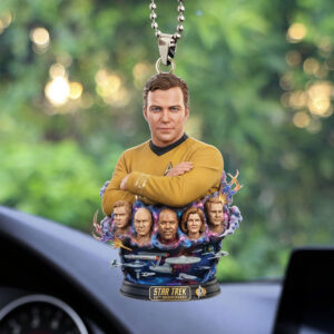 Star Trek 60th Anniversary Custom shape 2-sided Acrylic Car Ornament - TMTHU3674