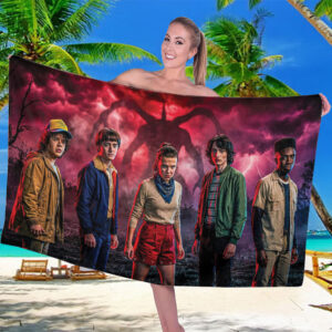 Stranger Things Rectangle Beach Towel - TMTHU3186