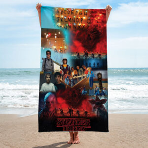 Stranger Things Rectangle Beach Towel - TMTHU3250
